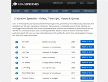 Tablet Screenshot of gradspeeches.com